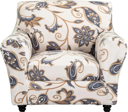 Vista 19 de CRFATOP Fundas para sillas suaves de 2 piezas para perros, fundas elásticas para sillón de 1 plaza, fundas de muebles de sofá lavables con 1 funda