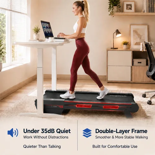 Vista 4 de Cinta de caminar con inclinación automática del 15%, caminadora para debajo del escritorio para oficina en casa, motor sin escobillas de 3.0 HP