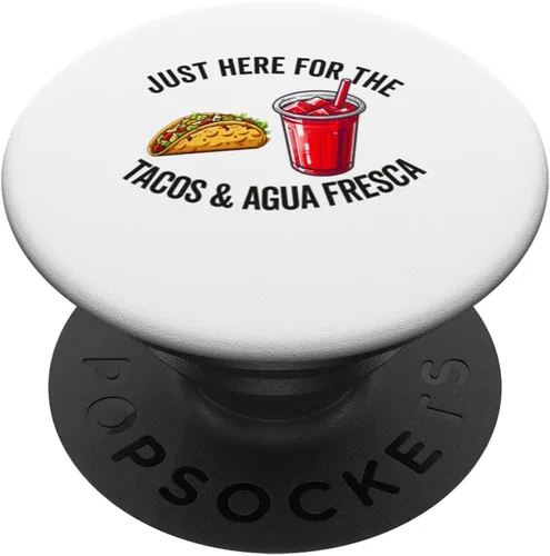 Vista 6 de Tacos y agua Fresca Fun Amante de la comida mexicana Comida Mexicana PopSockets MagSafe PopGrip para iPhone