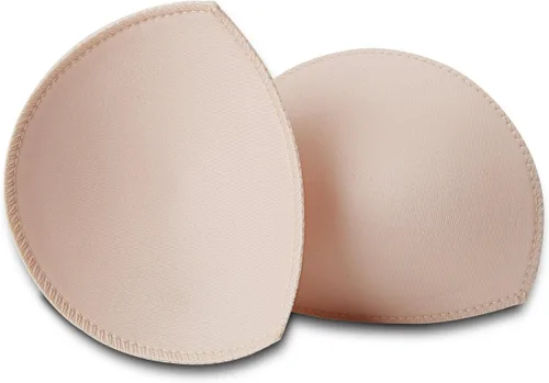 Vista 2 de SERMICLE Inserciones de sujetador 4 pares, almohadillas de sujetador cosidas cosidas extraíbles para sujetador deportivo BC, CD y DE Copa opcional