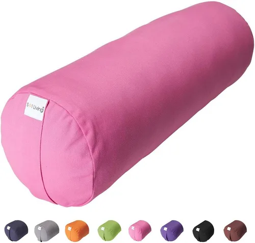 Vista 125 de Sol Living Almohada de yoga rectangular para meditación, accesorios de meditación de algodón, almohada de meditación restaurativa de yoga, almohada
