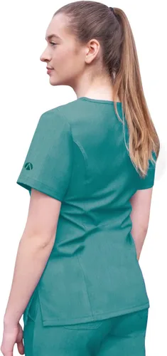 Vista 2 de Adar Pro - Ropa quirúrgica para mujer, con cuello en V elevado