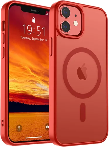 Vista 165 de SUPFINE Funda magnética para iPhone SE 2022 (3ª)/2020 (2ª), iPhone 8 (compatible con MagSafe) (protección contra caídas de grado militar), funda