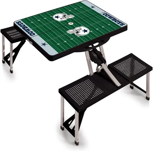 Vista 12 de Picnic TIME NFL Football Field Folding Picnic Table, Camping Table, Outdoor Table with Umbrella Hole