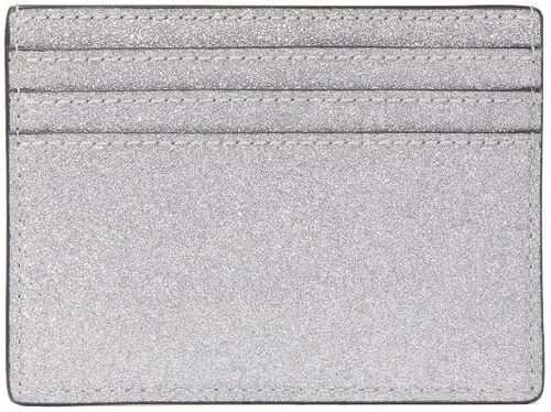 Vista 6 de Kate Spade New York Carteras para mujer Shimmy Glitter en caja pequeño Tarjetero (Lunar Light Silver), plateado