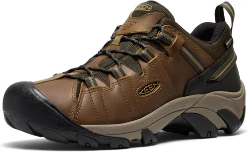 Vista 9 de KEEN Men's Targhee 2 Low Height Waterproof Hiking Shoes Bisonte/Brindle