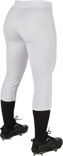 Vista 2 de CHAMPRO Women's Fireball Low-Rise Knicker-Style Fastpitch Softball Pants in Solid Color with Reinforced Knees