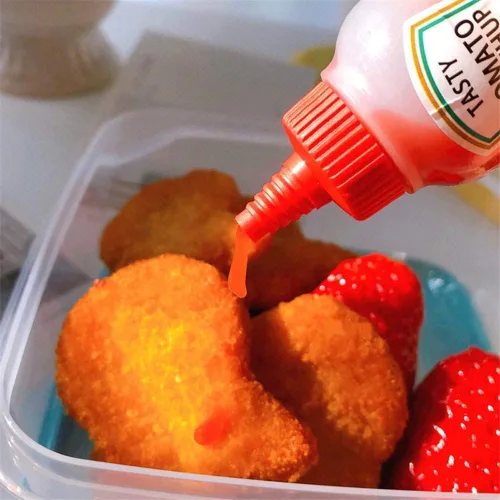 Vista 6 de Mini botellas de salsa de tomate, 0.8 onzas líquidas, rellenables, para condimentos, aderezos de ensalada, tomate, ketchup de mayo, jarabe de mayo
