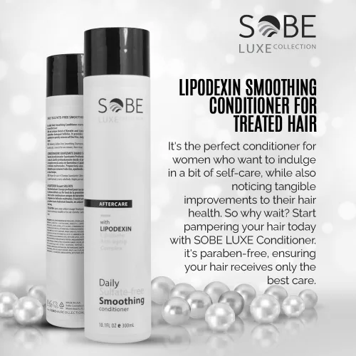 Vista 5 de SOBE LUXE - Acondicionador suavizante para cabello tratado, sin sulfato, 10 onzas, hidrata, protege el color y la reparación, queratina, pantenol