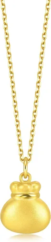 Vista 4 de CHOW SANG SANG 999 24K Gold Chinese Gifting Collection Fortune Bag Charm para mujeres 91975P