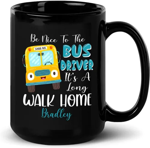 Vista 18 de A Truly Amazing Bus Driver Is Hard To Find, Difficult To Part With & Impossible To Forget Coffee Mug, Personalized Name School Bus Drivers Coffee