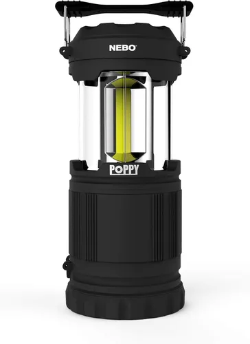 Vista 2 de NEBO Linterna de amapola 300 lúmenes de luz posterior y puntual, regulable, cuerpo de goma resistente a los impactos, mango ajustable, resistente