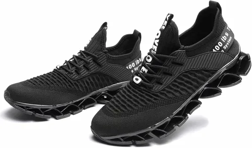 Vista 7 de Zapatos para correr para hombres, zapatos de deporte de moda, transpirable, antideslizante, gimnasio, deportes de trabajo, entrenadores