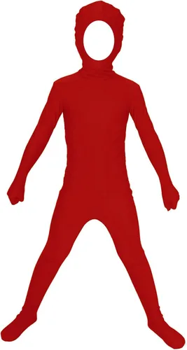 Vista 12 de Aniler Disfraz de Halloween de elastano para niños de 6 a 16 años, body de animal para cosplay, overol para niñas Negro