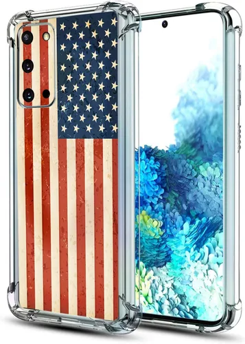 Vista 26 de Funda para Galaxy S20 FE 5G, protección contra caídas de flores de mariposa azul, a prueba de golpes, carcasa protectora de cuerpo completo