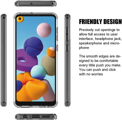 Vista 5 de Funda transparente para Samsung Galaxy A21 (6.4", 2020) [Elefante]