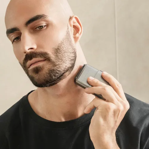 Vista 2 de Maquinillas de afeitar eléctricas para hombres – Afeitadoras eléctricas de viaje compactas para hombres calvos – Pequeñas afeitadoras portátiles