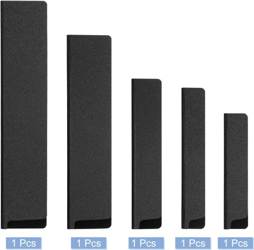 Vista 3 de uxcell Juego de 5 protectores de borde de cuchillo ABS fundas para cuchillos Funda para cuchillos, protector de cuchilla, funda universal
