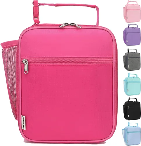 Vista 21 de GYEUKHAM Bolsa de Almuerzo Aislada para Mujeres, Niñas, Adolescentes, Bolsa de Almuerzo para Niños Grande con Aislamiento, Grande, Reutilizable