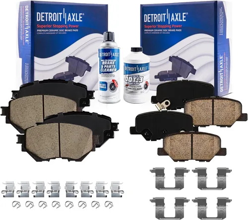 Vista 12 de Detroit Axle - Pastillas de Freno Delantero Izquierdo Reemplazo de Pinza de Disco para Ford Fusion Mazda 6 Lincoln MKZ Mercury Milan 2006-2012