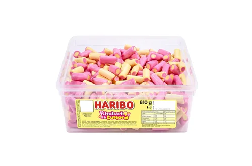 Vista 2 de Haribo Caramelo de ruibarbo y natillas 300 piezas