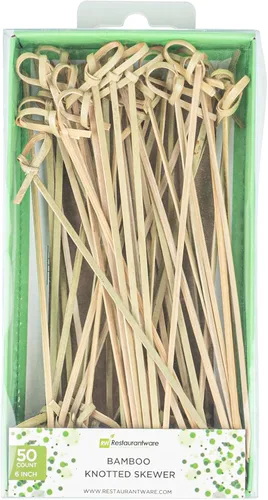Vista 8 de Restaurantware Púas de madera de 3.5 pulgadas, 500 mini tenedores de cóctel de madera, dos púas de bambú resistentes para fiestas o catering