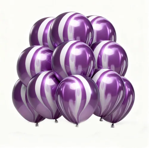 Vista 10 de Globos de mármol azul de ágata marmolada, globos azules de 12 pulgadas, 50 unidades de teñido anudado para fiesta de cumpleaños, decoración