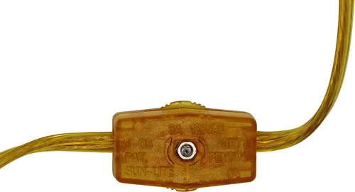 Vista 3 de Creative Hobbies Cable de lámpara dorado de 8 pies con interruptor de encendido/apagado, cable de alimentación SPT-1, pieza de lámpara de repuesto
