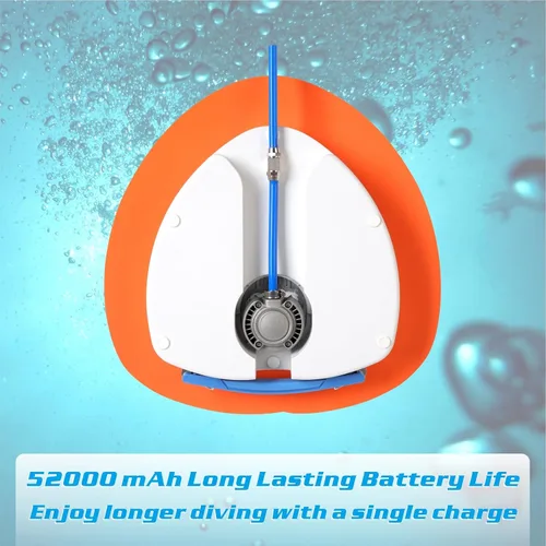 Vista 6 de Sistema de buceo sin tanque, ventilador de buceo mejorado base, tanque de buceo recargable portátil, compresor de aire impermeable, juguetes