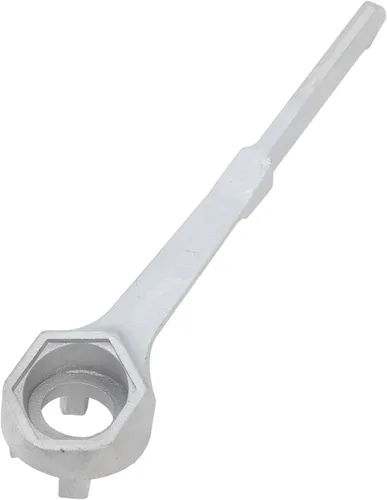 Vista 7 de Llave de aluminio de 10 pulgadas, herramienta universal para abridor de tapones de tambor de 10, 15, 20, 30, 55 galones, abridor de cubos