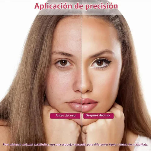 Vista 6 de Fauxomor 108 piezas de nuevas esponjas de maquillaje cuñas para base facial, esponja cosmética triangular sin látex para aplicación y mezcla sin