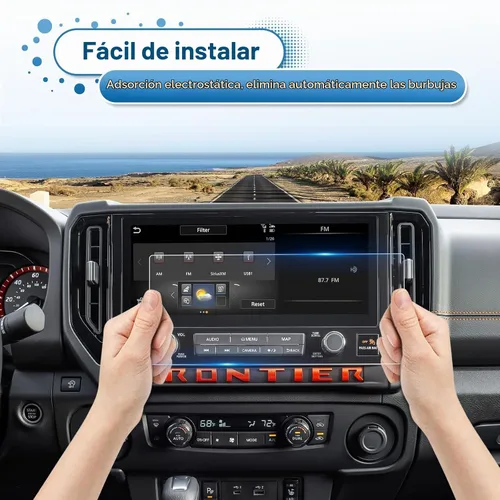 Vista 7 de Protector de pantalla Frontier 2025 2026 para Nissan Frontier (SV/SL/Pro-X/Pro-4X) Pantalla táctil de 12.3 pulgadas, vidrio templado 9H 2025 12.2 in