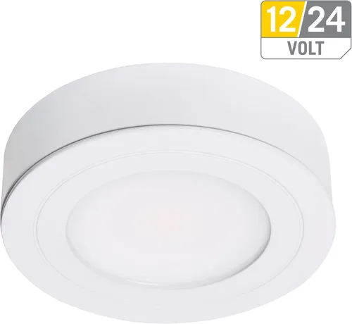 Vista 7 de Armacost Lighting 223412 Purevue 4000K luz LED en forma de disco con acabado blanco, blanco brillante
