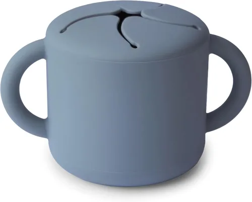 Vista 14 de mushie - Taza para merienda de silicona Contenedor de alimentos a prueba de derrames para niños pequeños y bebés (Abejas)