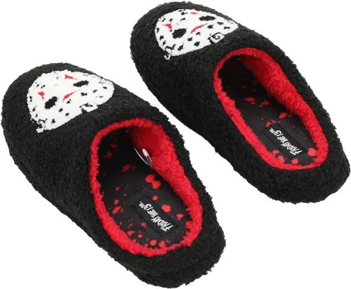 Vista 3 de Bioworld Friday the 13th Jason Voorhees - Pantuflas para hombre
