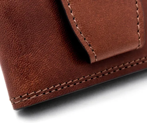 Vista 6 de Bosca - Cartera de piel italiana con cierre magnético para hombre