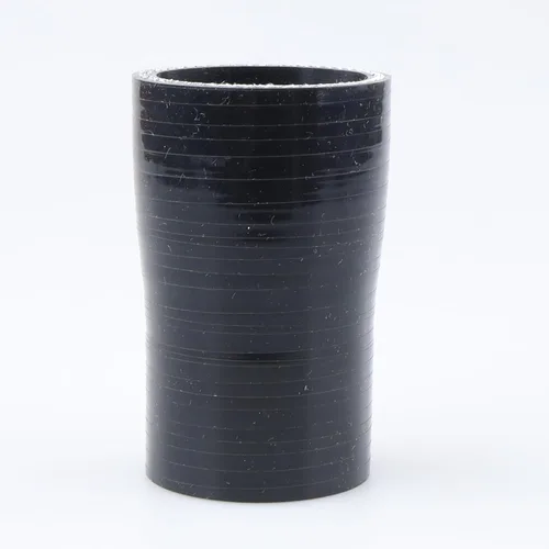 Vista 99 de AC PERFORMANCE ID de 1" a 1/2" (25mm a 13mm) Manguera de silicona recta reductora de 3 capas reforzada negra, 3" de longitud Negro