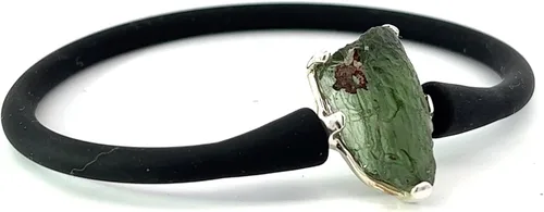 Vista 2 de Pulsera Piedra Moldavita por Stones Desire