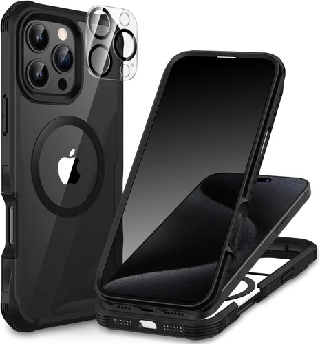 Vista 90 de CENHUFO Funda de privacidad para iPhone 11 Pro, funda de cuerpo completo con protector de pantalla de privacidad de vidrio templado 9H integrado