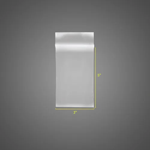 Vista 2 de SNL Bolsas de plástico desechables transparentes con cierre de cremallera de calidad, fuertes 3 x 5 pulgadas - 2 milésimas de pulgada - 100 bolsas