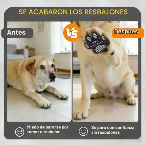 Vista 6 de Protector de patas de perro, almohadillas de tracción antideslizante, asistente de paseo para perros mayores, calcomanías de pie para suelos