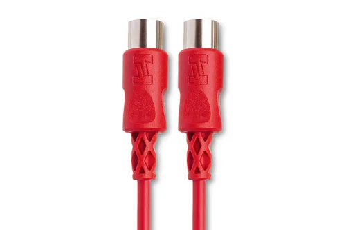 Vista 3 de Hosa Cable MIDI MID-305RD, DIN de 5 pines a la misma, 5 pies