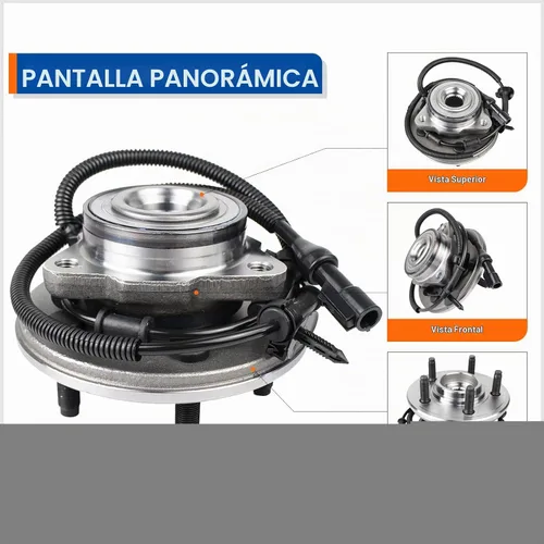 Vista 2 de MACEL 515050 Conjunto de rodamiento de cubo de rueda delantera compatible con Ford Explorer 2002-2005, Lincoln Aviator 2003-2005, Mercury