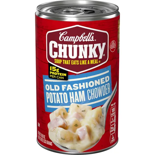 Vista 11 de Sopa Campbell’s Chunky, sopa de frijoles con jamón, lata de 19 Oz