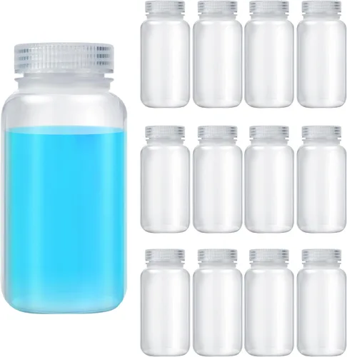 Vista 18 de Tatuo 6 piezas 30 ml 1 oz botellas de reactivo de polipropileno de plástico con tapas de rosca, envases de muestra transparentes de PP con tapa