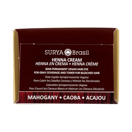 Vista 7 de Crema de caoba de henna Surya Nature, Inc 2.37 oz Crema