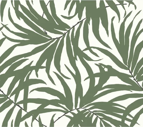 Vista 2 de York Wallcoverings PSW1031RL - Papel pintado de hojas de Bali, color verde