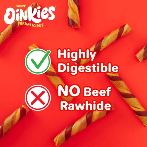 Vista 6 de Oinkies Porkalicious - Golosinas para perros con sabor a tocino, 8