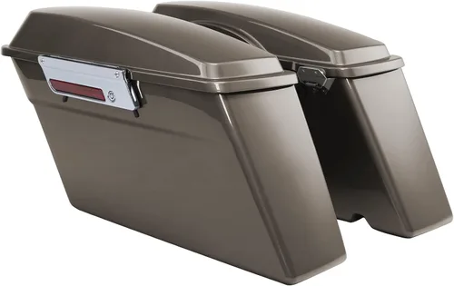 Vista 15 de Green-L Alforjas duras de color negro mate para Harley Touring Road King Street Glide Electra Ultra 2014-2024 Mate negro