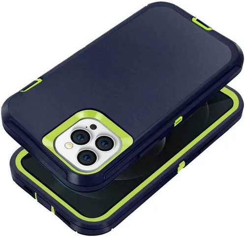 Vista 7 de Defender - Funda diseñada para iPhone 13 Pro Max, funda protectora híbrida a prueba de golpes, diseño de doble capa, cubierta de clip para cinturón